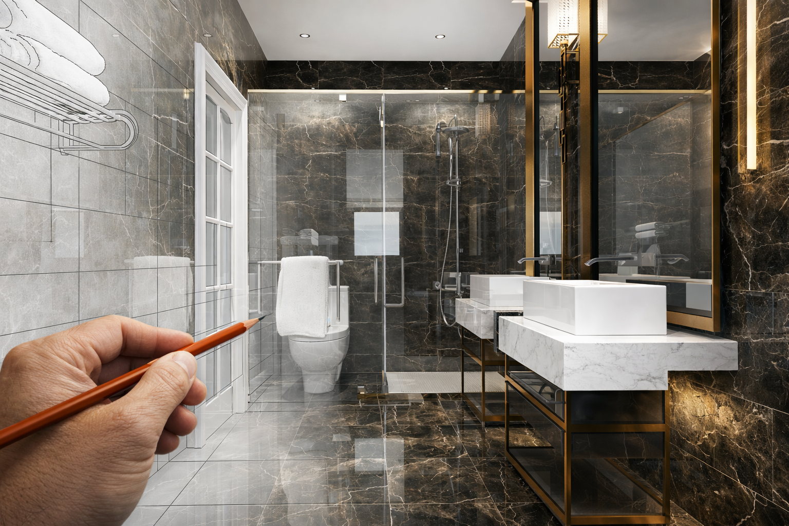 Projektowanie łazienek Poznań – funkcjonalne i nowoczesne wnętrza dopasowane do Twoich potrzeb